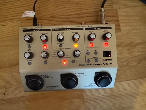 BOSS VE-8 Effektgeräte Acoustic Singer